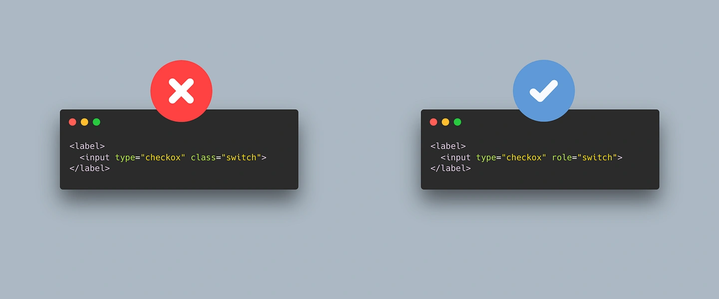 use ARIA roles instead of a role classes