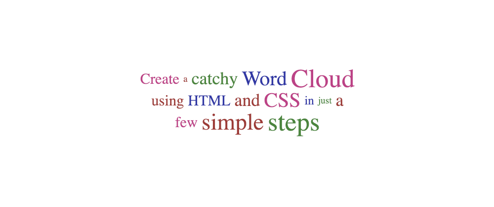 word cloud with web terms
