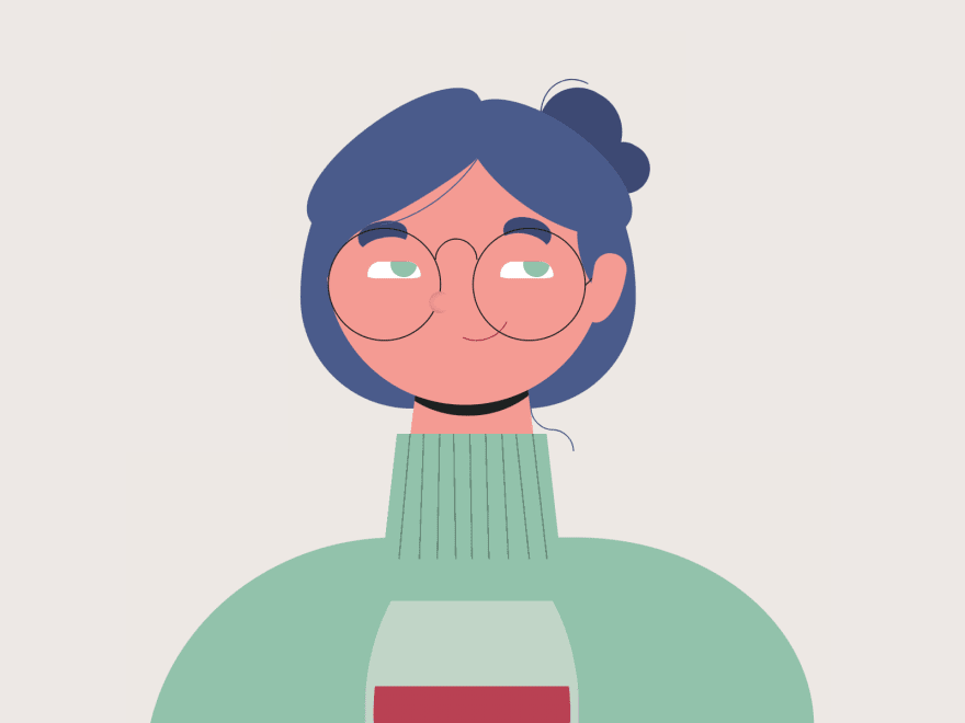 Cartoon of a woman drinking wine