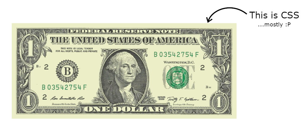 a dollar bill