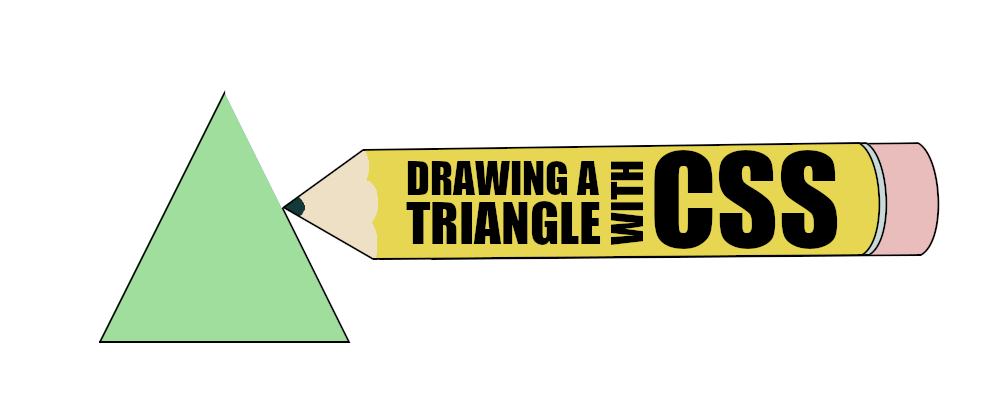 a pencil drawing a triangle