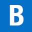 Layer two of the favicon: the letter B