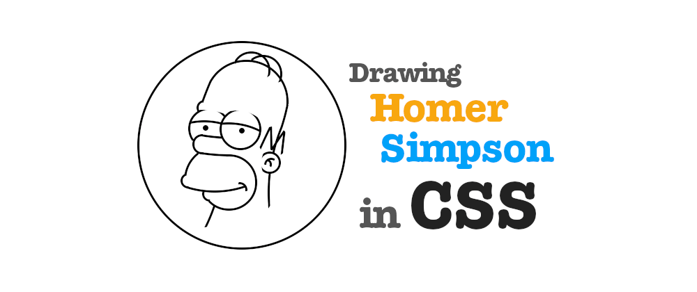 Drawing Homer Simpson using circles in CSS