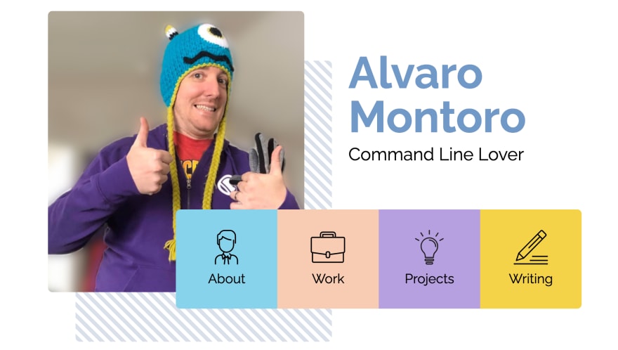 Screenshot of alvaromontoro.com header