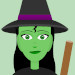 CSS Cartoon of witch