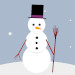 CSS Cartoon of snow man