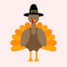 CSS Cartoon of thanksgiving turkey