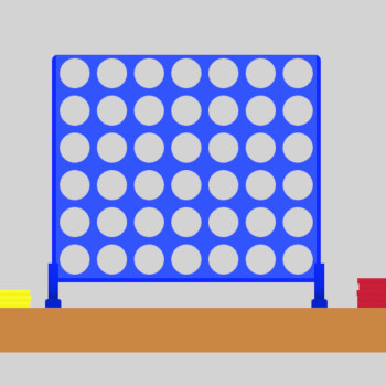 Connect four board game