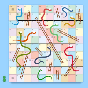 Snakes and Ladders board game