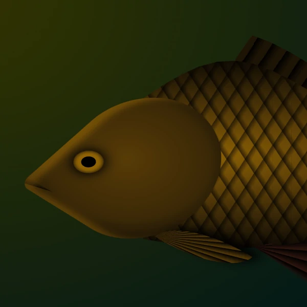 drawing of a carp
