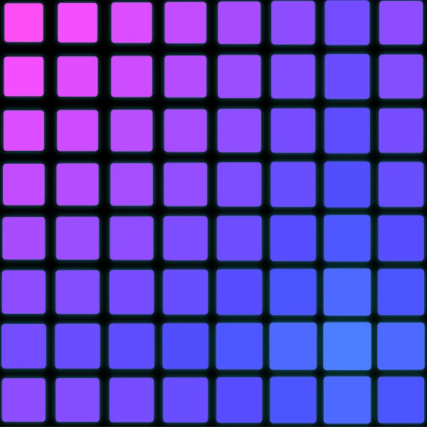 a grid of pink and blue squares