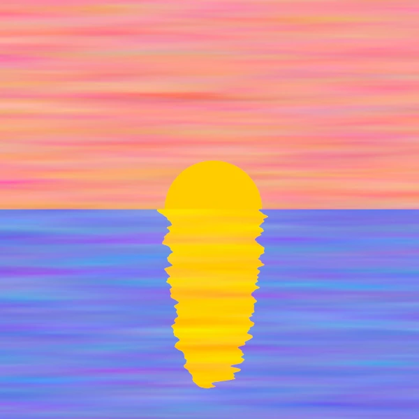 a sunrise (or sunset) in impressionist style