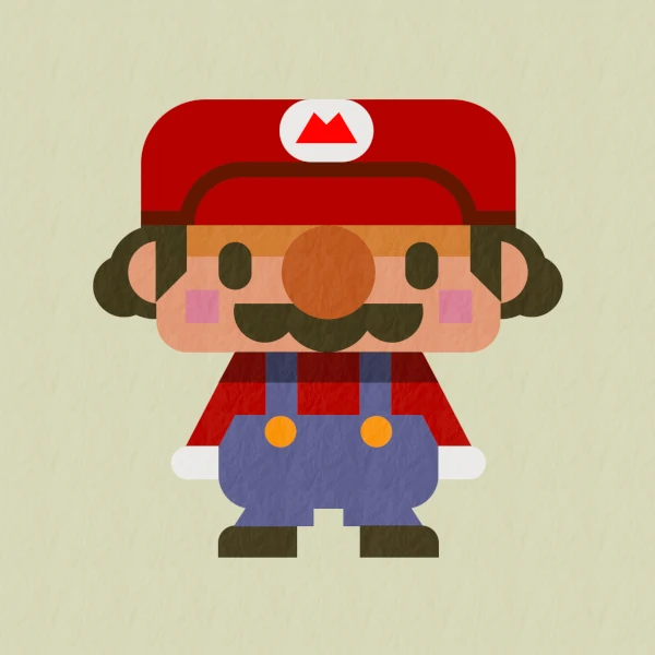 cartoon of Mario