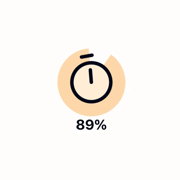 a clock with a circular progress bar