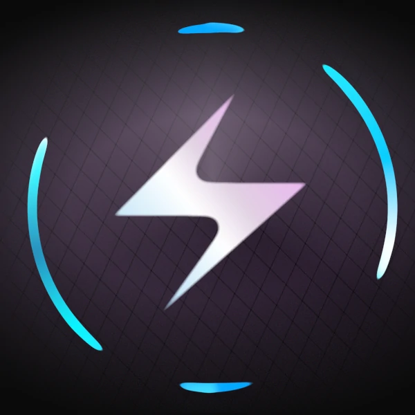 A lightning symbol electrified