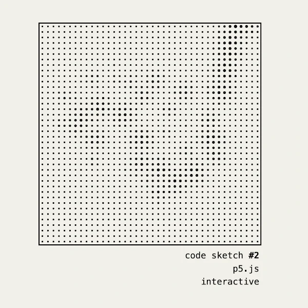 a grid with dots inside and the title of the demo