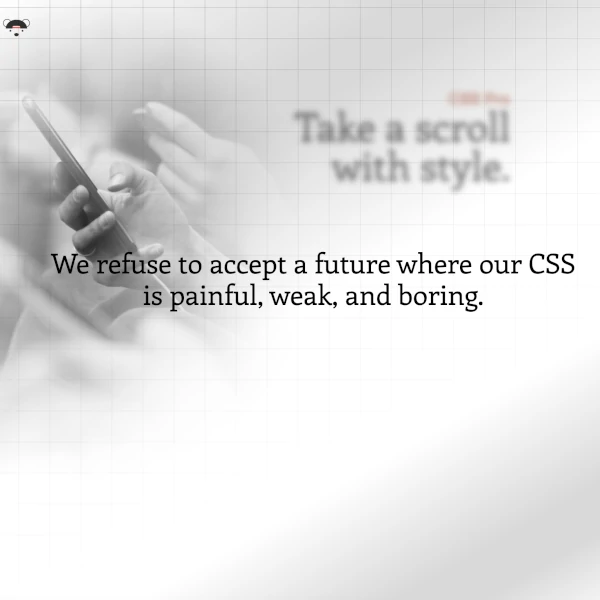 a website with blurry text no scroll