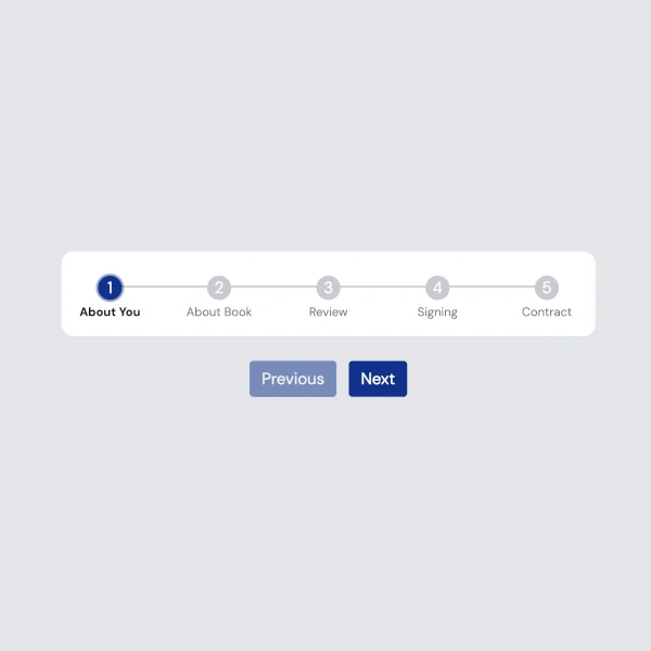 A step indicator component