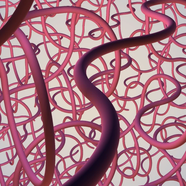 random pink lines