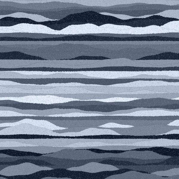 Illustration of layers that could look like mountains with a texture