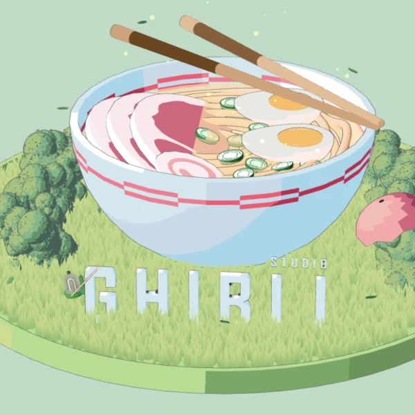 a ramen bowl