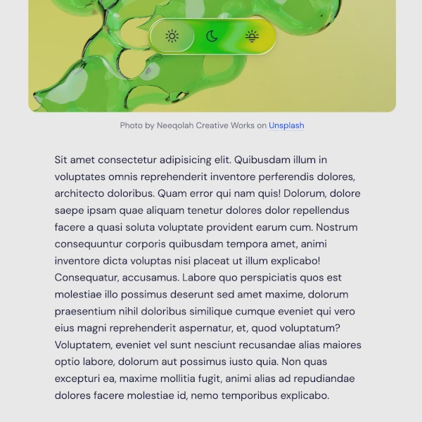 a button set moves over some image causing some liquid effect over it