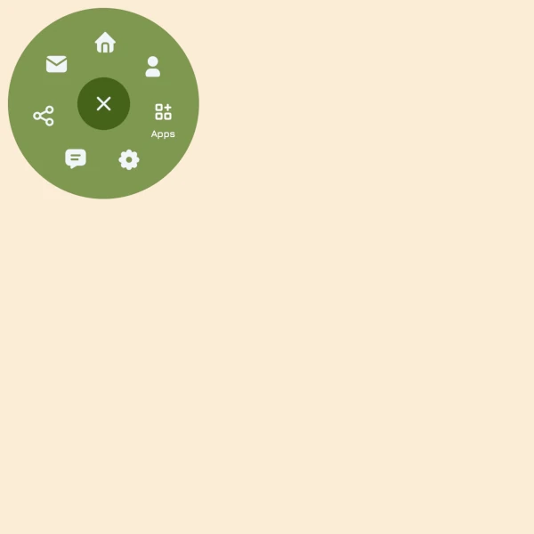 a circular menu