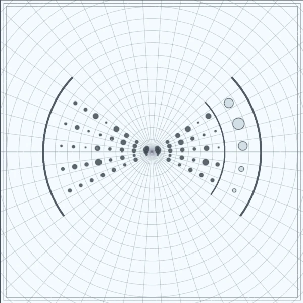 a matrix that looks like a bowtie with circles around it