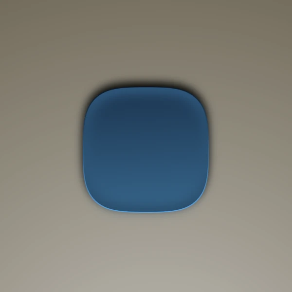 illustration of a blue plate