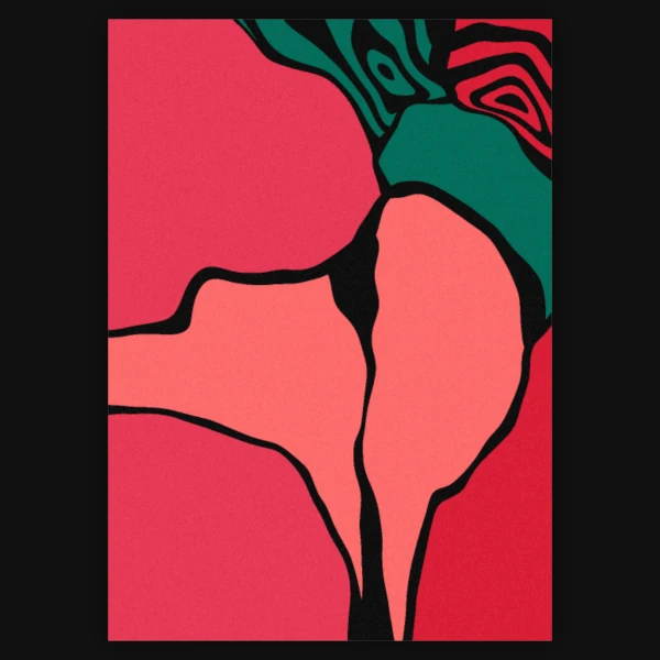 Colorful ink blobs illustration