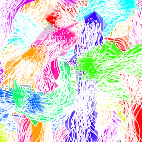 colorful particle lines