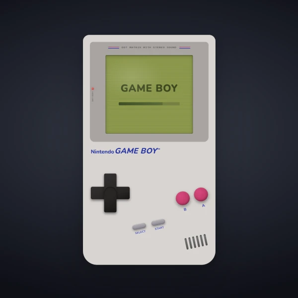 illustration of a gameboy console