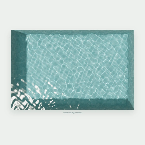 illustration of a pool (just the water)