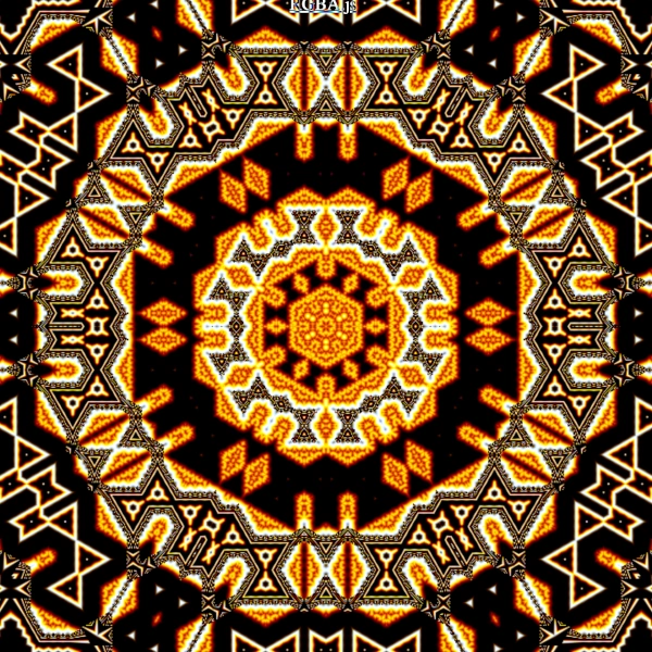 A kaleidoscope-like illustration