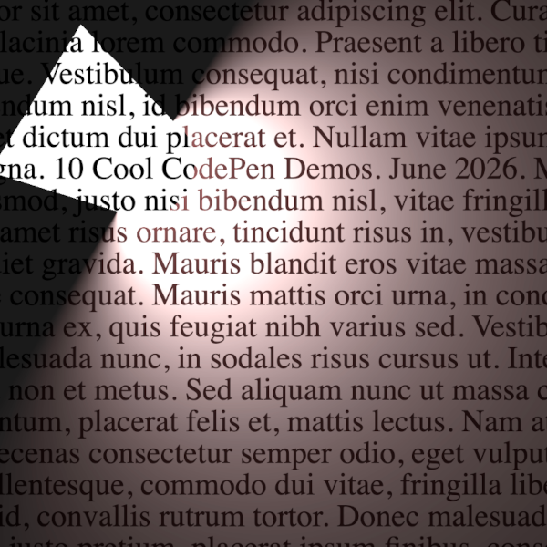 10 Cool CodePen demos