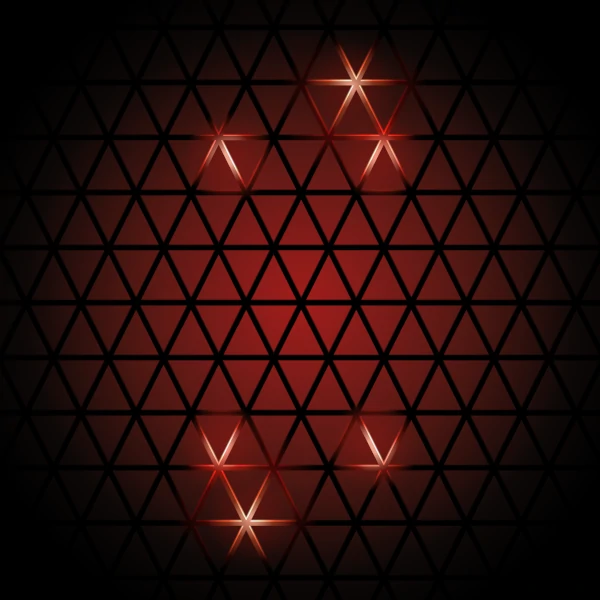 Sparks in a metallic grid